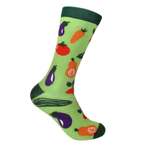 Bamboo Socks Vegetables Shoe Size UK 3-7 Womens Fair Trade Eco