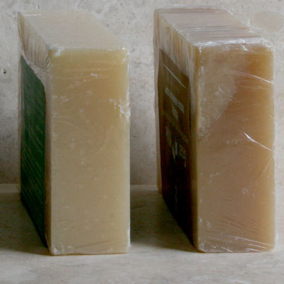 Ordinary v bio cling film soap wrapper - can you tell the difference?