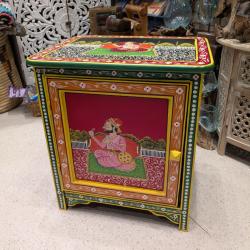 Hand Painted Wooden Cabinet 50 x 40 x 57cm