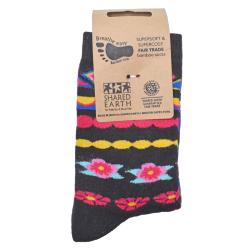 Bamboo Socks Mexican Shoe Size UK 3-7 Womens Fair Trade Eco