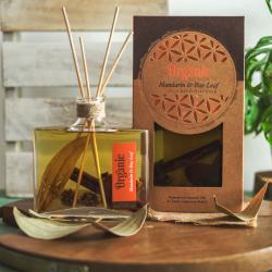 Reed Stick Diffuser in Flat Bottle Organic Goodness, Mandarin + Bay Leaf 150ml