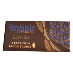 Organic Goodness Lavender 12 Back-Flow Incense Cones