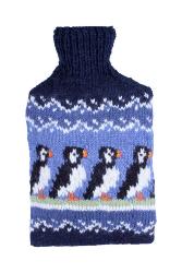 Circus Of Puffins Hot Water Bottle