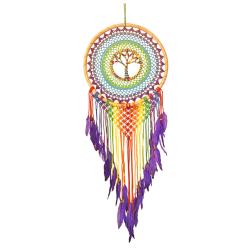 Dreamcatcher Rainbow Colours Tree of Life 45cm diameter