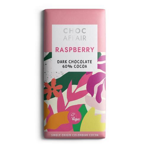 Raspberry dark chocolate bar