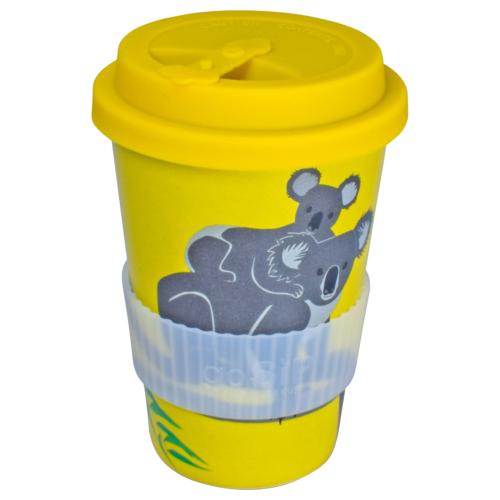 Reusable Tea/Coffee Travel Cup/Mug Eco Biodegradable Rice Husk Koalas