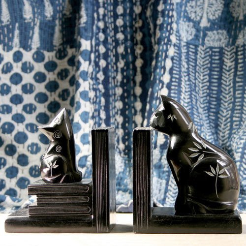 Bookends cat and mouse