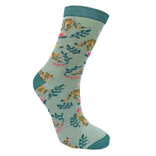 Bamboo Socks Tigers Shoe Size UK 7-11 Mens Fair Trade Eco