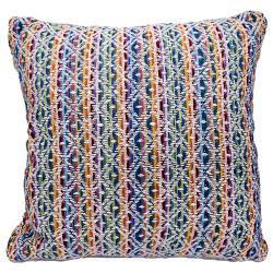 Cushion Cover Recycled Cotton Blend Multicoloured Diamond 40 x 40cm