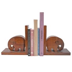 Bookends Sheesham Wood Elephants