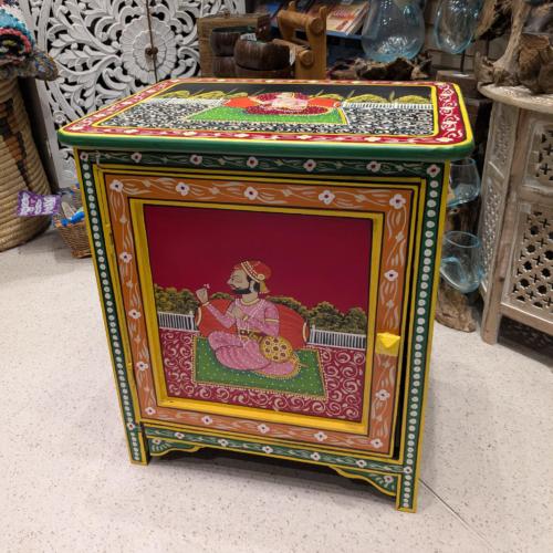 Hand Painted Wooden Cabinet 50 x 40 x 57cm