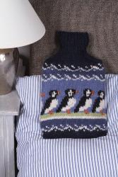 Circus Of Puffins Hot Water Bottle