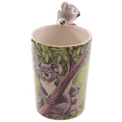 Ceramic Mug with Koala Shaped Handle