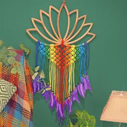 Hanging mobile Rainbow Colours Lotus 40 x 80cm