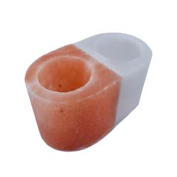 Himalayan salt t-lite holder double, yin yang **