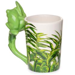 Ceramic Mug with Frog Shaped Handle