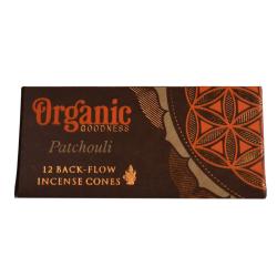 Organic Goodness Patchouli 12 Back-Flow Incense Cones