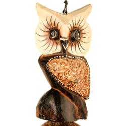 Bamboo windchime owl 97cm
