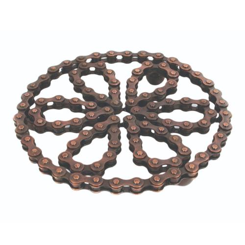 Trivet recycled bike chain