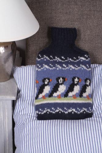 Circus Of Puffins Hot Water Bottle