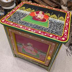 Hand Painted Wooden Cabinet 50 x 40 x 57cm