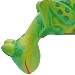 Wooden Shelf Display Ornament Frog 15 x 8 x 6cm