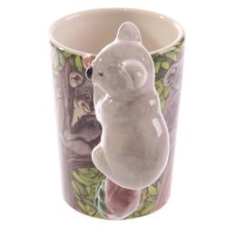 Ceramic Mug with Koala Shaped Handle