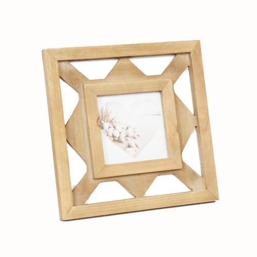 Photo Frame Sustainable Wood for photo 4 x 4 inches