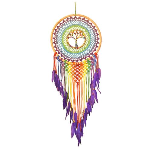 Dreamcatcher Rainbow Colours Tree of Life 45cm diameter