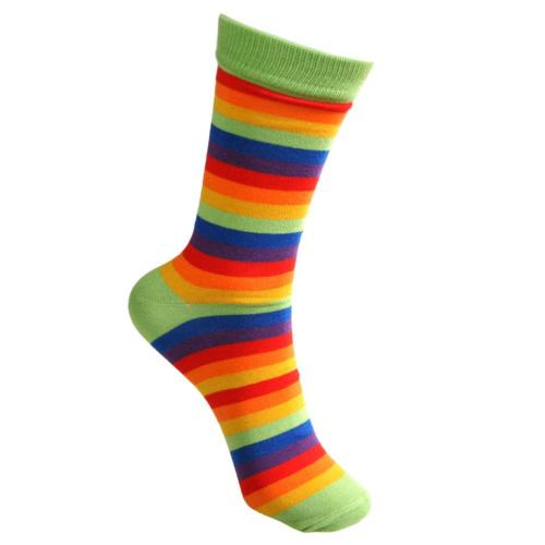 Bamboo Socks Rainbow Stripes Shoe Size UK 7-11 Mens