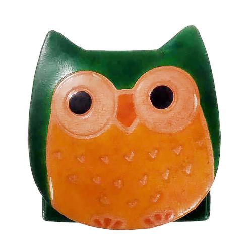 Leather coin purse owl