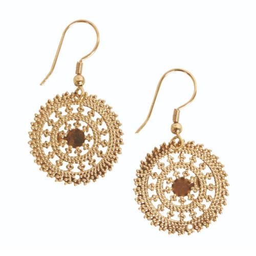 Delicate circle earrings