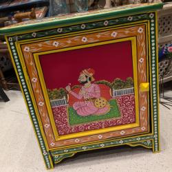 Hand Painted Wooden Cabinet 50 x 40 x 57cm