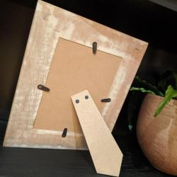 Photo frame, mango wood honeycomb design 7x5in photo