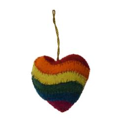 Hanging decoration, felt heart