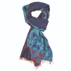 Scarf recycled silk kantha stitch - assorted colours and designs