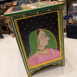 Hand Painted Wooden Cabinet 50 x 40 x 57cm