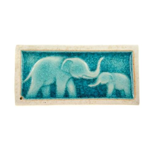 Incense holder elephant with baby