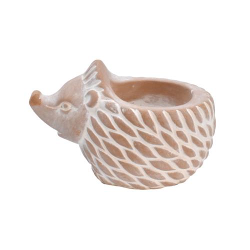 T-lite Holder Terracotta Hedgehog