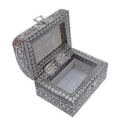 Jewellery / Trinket Mini Trunk Box Aluminium, Elephant 9x6x6.5cm