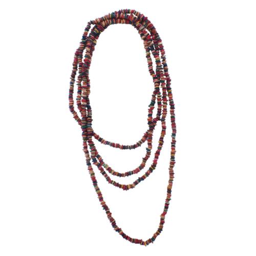 Necklace, Marocoto Seeds Multicoloured 175cm