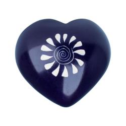 Kisii stone hearts, set of 8, assorted