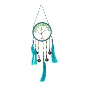 Dreamcatcher tree jewelled green 7.5cm