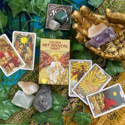 Mini Tarot Cards – Golden Art Nouveau