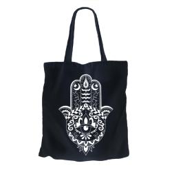 Tote Bag Recycled Cotton Hamsa Hand 36 x 40cm