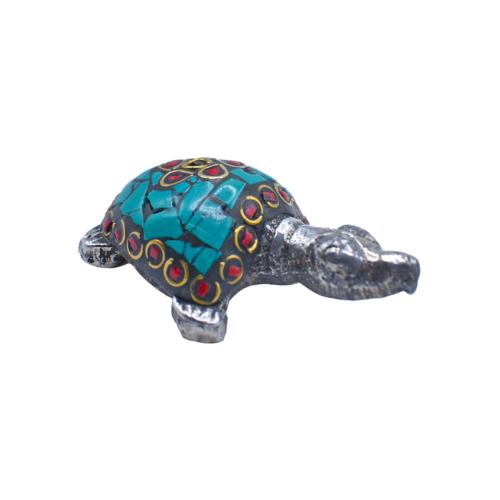 Incense holder, recycled aluminium turtle 5 x 3cm