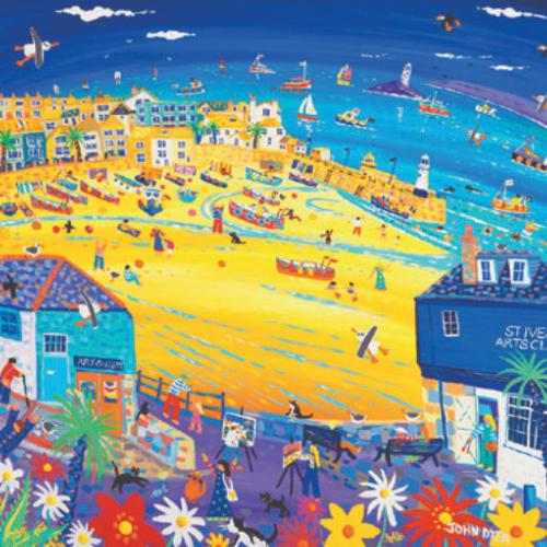 Greetings card "Arty St Ives" 16x16cm