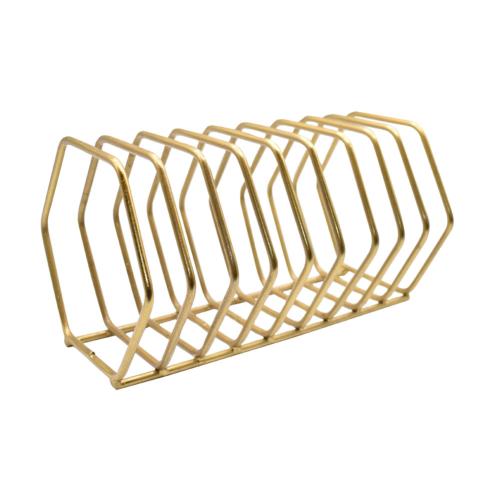 Letter rack / holder metal hexagonal 23.5 x 14 x 13cm